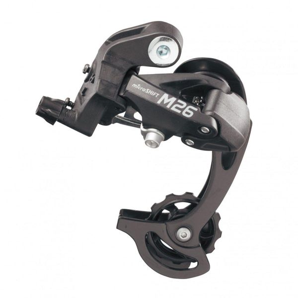 Deragliatore Posteriore Microshift Mtb, Gabbia Corta, 1/2X7/8 Velocità Nero-image