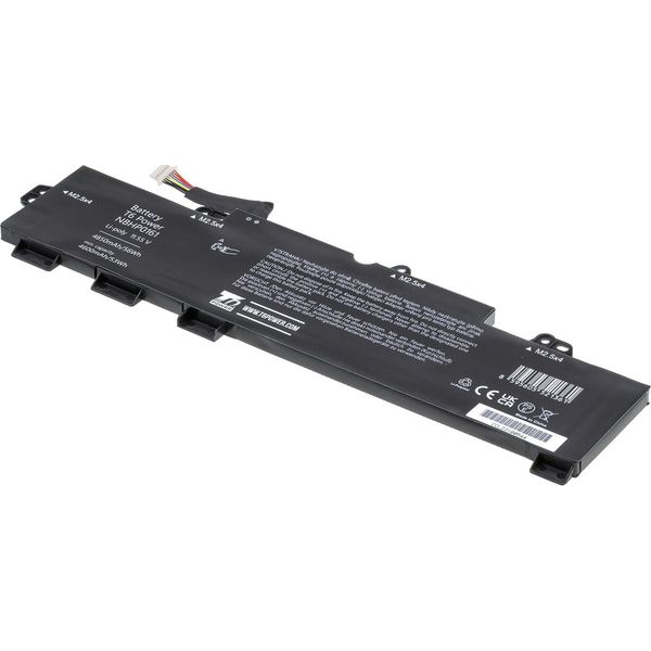 Batteria T6 Power Per Laptop Hewlett Packard, Numero Di Parte 933322-855, Li-Poly, 11,55 V, 4850 Mah (56 Wh), Nero-image