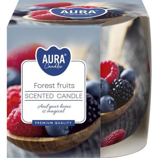 Candela In Vetro Profumato Bispol Aura 20H Woods-image