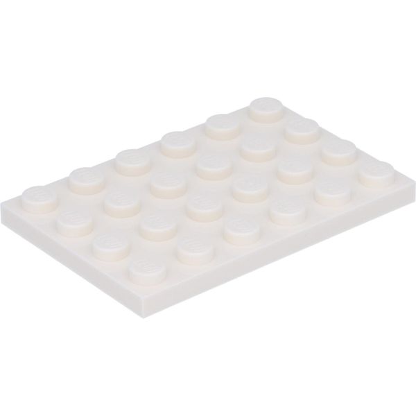 Lego® 4X6 Piastre Da Costruzione Bianche - 3032 Nuovo! Quantità 25X-image