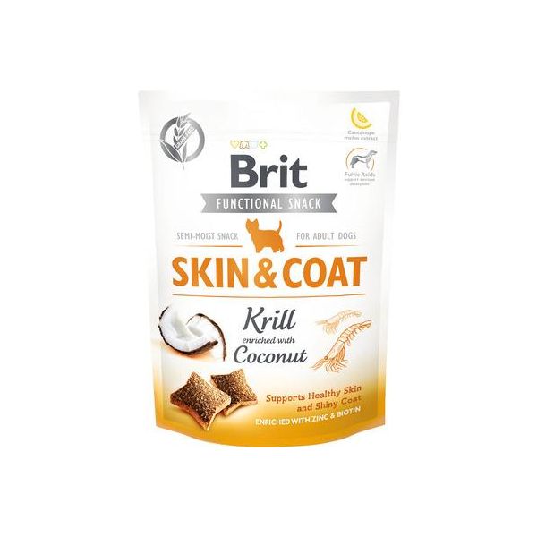 Brit Care Snack Funzionale Per Cani Pelle E Pelo Krill 150 G-image