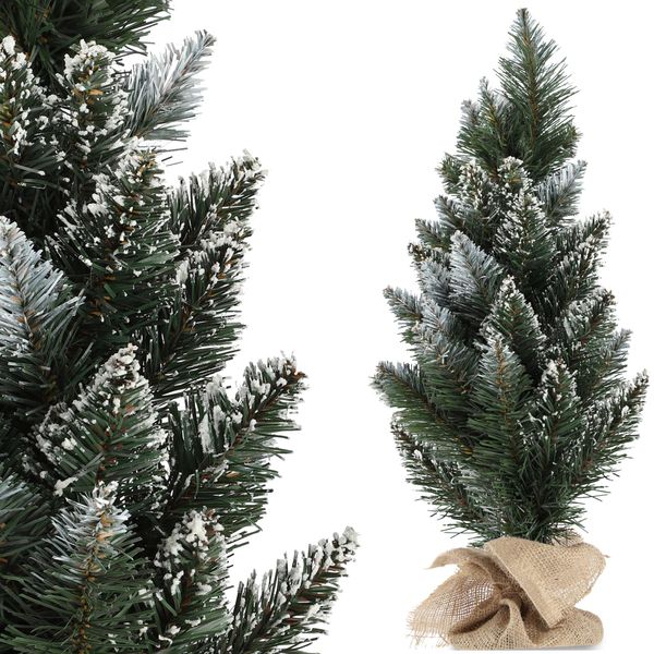 Kadax Piccolo Albero Di Natale Artificiale Da 60 Cm, Albero Di Natale Decorativo, Pino Innevato In Plastica Pvc-image