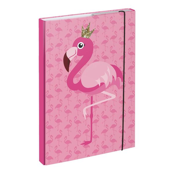 Baagl Cartelle Per Quaderni Scolastici A4 Flamingo-image