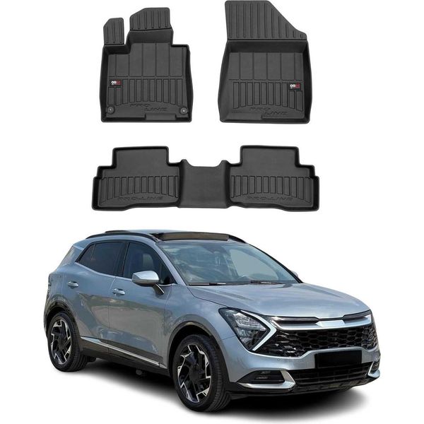 2021-2024 Kia Sportage Tappetini Tpe Nero 4 Pz-image