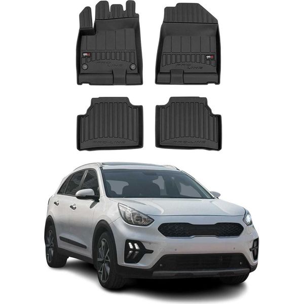 2018-2022 Kia E-Niro Tappetini Tpe Nero 4 Pz-image