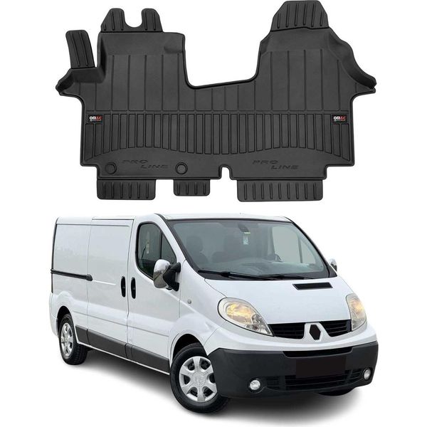 2001-2014 Renault Trafic Tappetini Tpe Nero 1 Pezzo-image