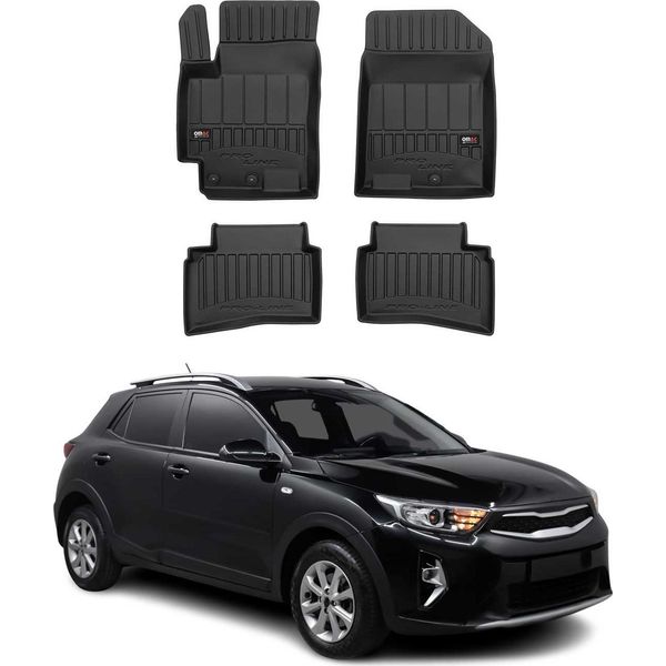 2017-2025 Kia Stonic Tappetini Tpe Nero 4 Pz-image