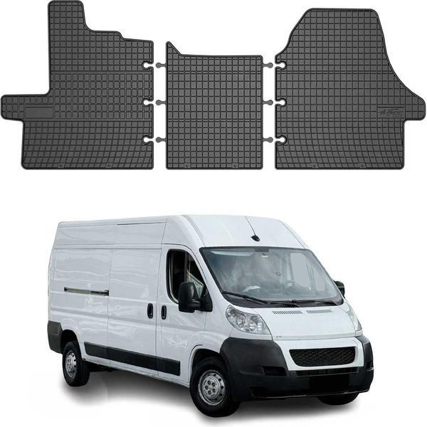 2006-2011 Peugeot Boxer Tappetini Tpe Nero 3 Pz-image