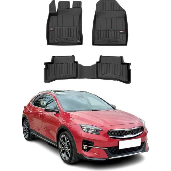 2019-2025 Kia Xceed Hybrid Tappetini Tpe Nero 3 Pz-image