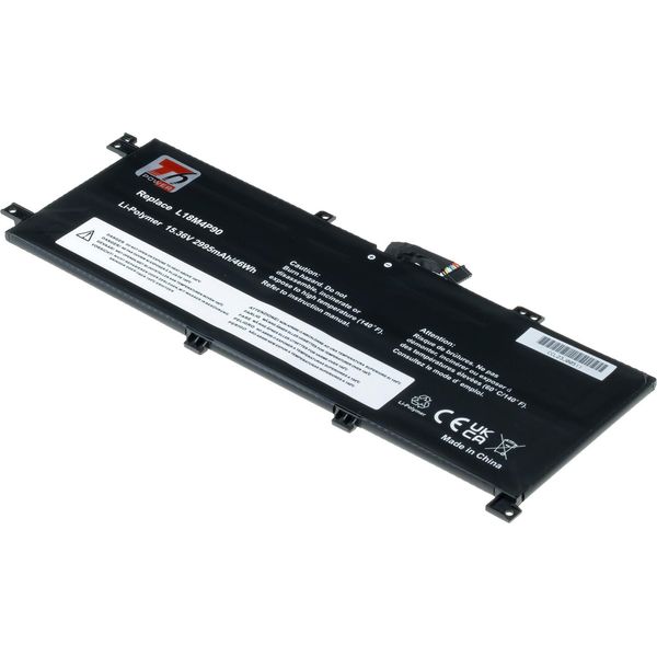 Batteria T6 Power Per Lenovo Thinkpad L13 Yoga Gen 1, Li-Poly, 15,36 V, 2995 Mah (46 Wh), Nero-image