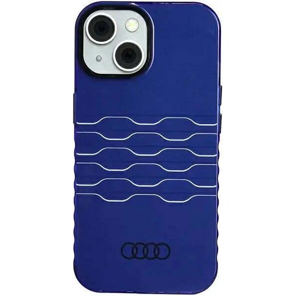 Audi Iml Magsafe Custodia Per Iphone 15 / 14 / 13 6.1 Niebieski/Blu Marino Custodia Rigida Au-Imlmip15-A6/D3-Be-image