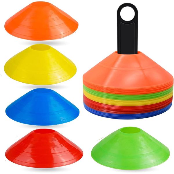 25X Coni Marcatori Per Calcio, Atletica - Accessori Per L'allenamento E Accessori Per Il Calcio-image