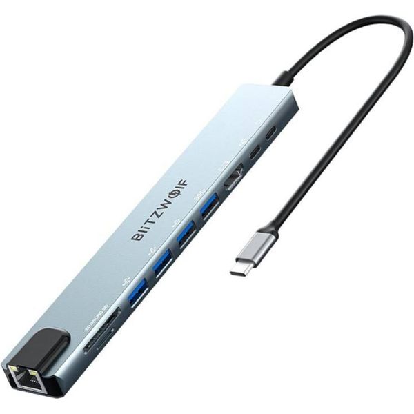 Blitzwolf Docking Station Blitzwolf BW-TH5 10In1 USB-C (Silver)-image