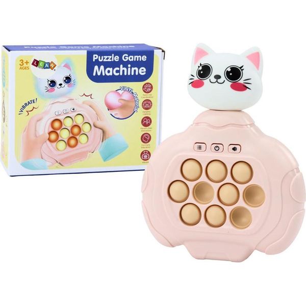 Pop-It Kitty Game Rosa Console Arcade Cuscino Con Sensore Di Vibrazione-image