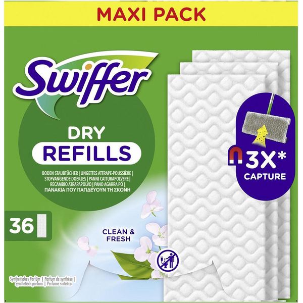 Swiffer 8700216677363 Salviette Swiffer Per Pavimenti Asciutti - Confezione Di Ricarica-image