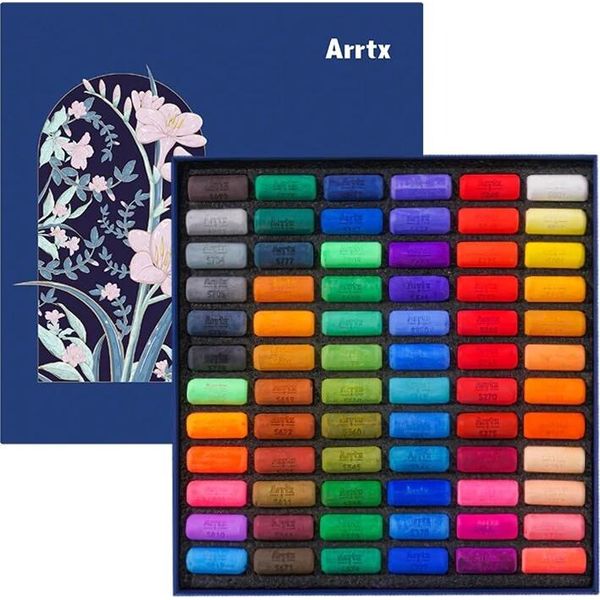 Arrtx Mini Pastelli A Gesso Morbidi, 72 Pezzi-image