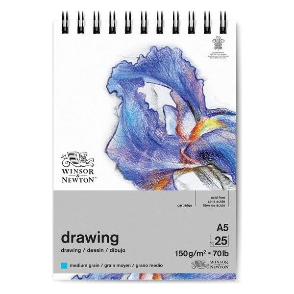 Winsor & Newton Blocco Da Disegno Medio, A5 25 Fogli-image
