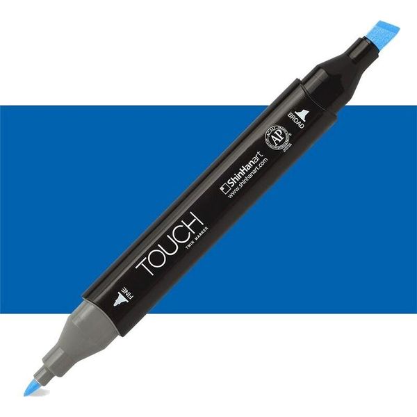 Marcatore Alcolico Bifacciale Fine & Chisel Touch, PB70 Blu Reale-image