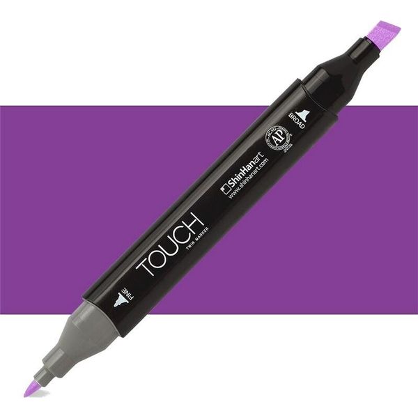 Marcatore Alcolico Bifacciale Fine & Chisel Touch, P82 Viola Chiaro-image
