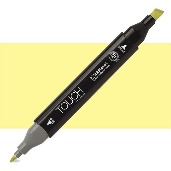 Marcatore Alcolico Bifacciale Fine & Chisel Touch, Y38 Giallo Pallido-image