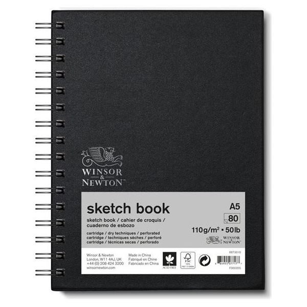 Winsor & Newton Libro Degli Schizzi A Spirale, A5 80 Fogli-image