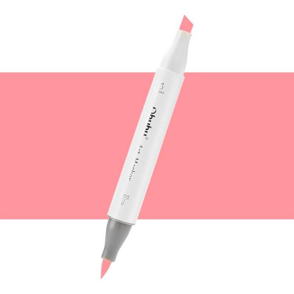 Ohuhu Pennello E Scalpello A Doppia Faccia, R9 Rosa Pastello-image