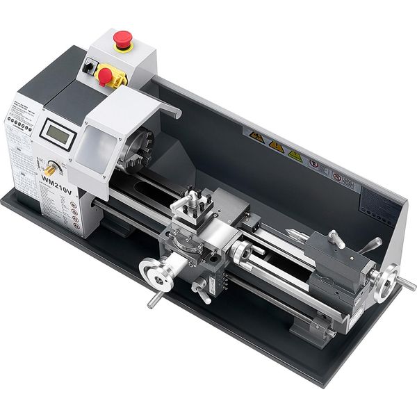 Succebuy Tornio Per Metallo 8 X 16 Pollici, 550 W, Macchina Da Tavolo Con Velocità Regolabile 0-2500 Giri/Min-image