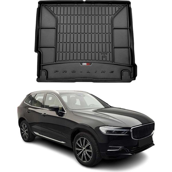 Omac Rivestimento Del Bagagliaio In Gomma Per Volvo XC60 2017-2025 Rivestimento Del Bagagliaio In Tpe Nero-image