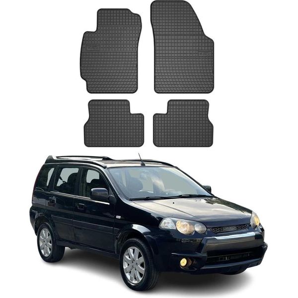 1999-2006 Honda Hrv Tappetini In Gomma Nera 4 Pz-image