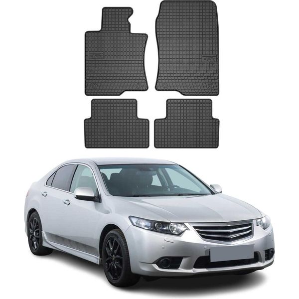 2008-2015 Honda Accord FußMatten Gummi Schwarz 4 Tlg-image