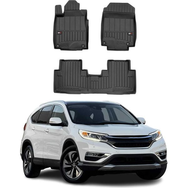 2012-2018 Honda CR-V Tappetini Tpe Nero 3 Pz-image