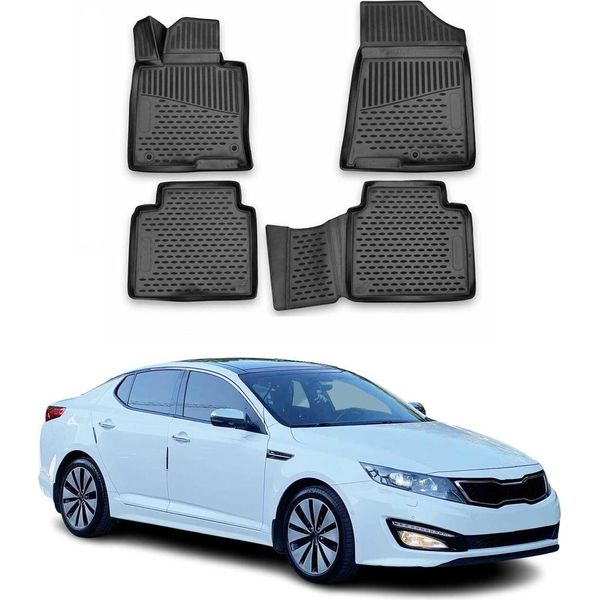 2014-2016 Kia Optima Tappetini Tpe Nero 4 Pz-image