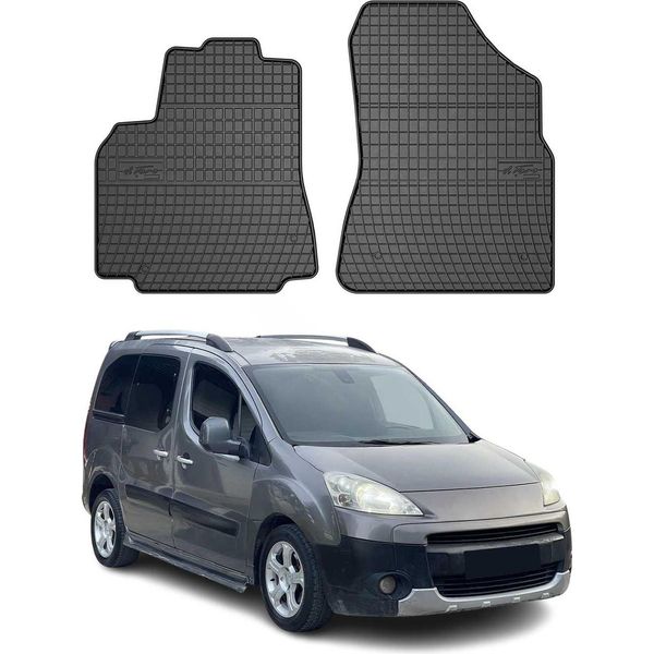 2008-2018 Peugeot Partner Tepee Tappetini Tpe Nero 2 Pz-image