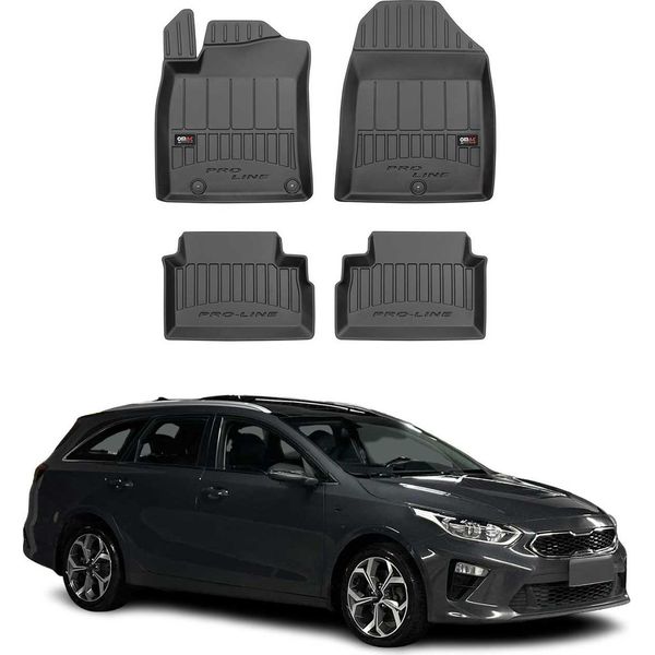 2018-2025 Kia Ceed Tappetini Tpe Nero 4 Pz-image