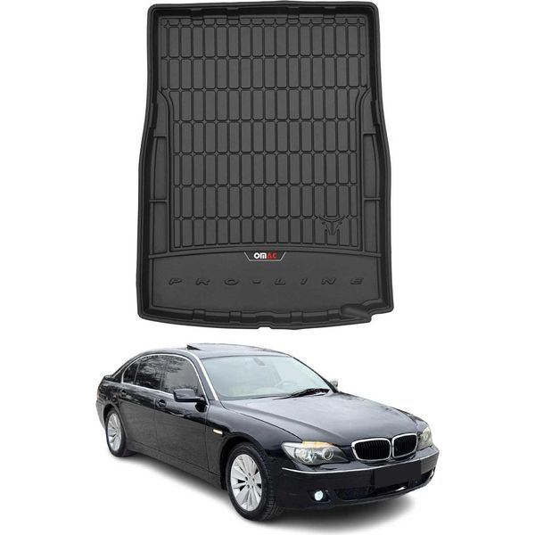 Omac Rivestimento Del Bagagliaio In Gomma Per Bmw Serie 7 F01 2008-2015 Rivestimento Del Bagagliaio In Tpe Nero-image
