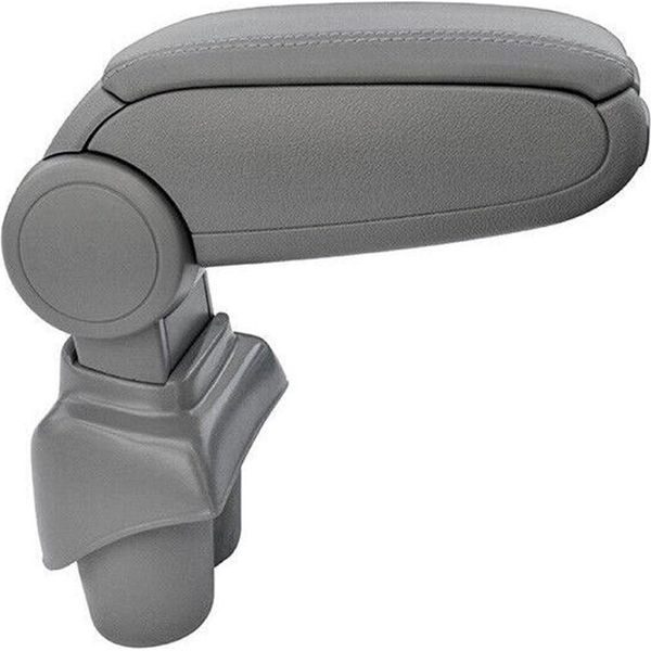 Bracciolo Centrale Bracciolo Console Centrale Per Vw Touran 2003-2015 Finto Cuoio Abs Grigio-image