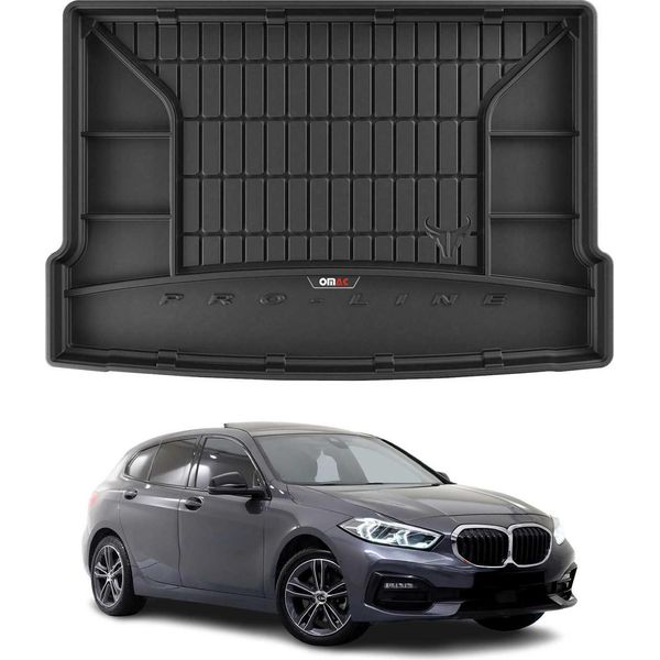Omac Rivestimento Del Bagagliaio In Gomma Per Bmw Serie 1 F40 2019-2024 Rivestimento Del Bagagliaio In Tpe Nero-image