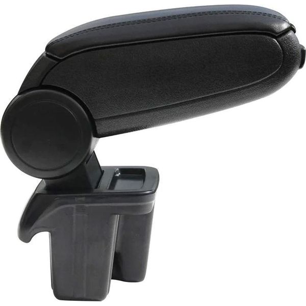 Bracciolo Centrale Bracciolo Console Centrale Per Ford Focus 2015-2018 Finto Cuoio Nero-image