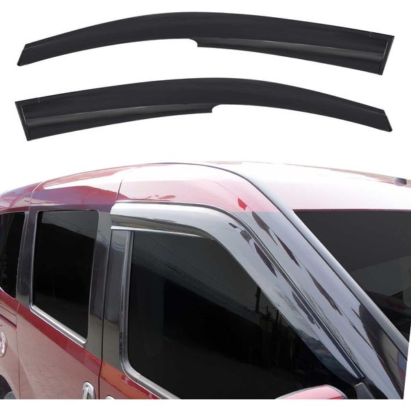 Paravento Parapioggia Per Vw Caddy 2003-2025 Acrilico Scuro 2 Pz-image