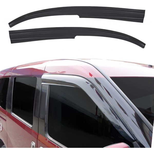2X Paravento Parapioggia Per Renault Kangoo 2008-2019 Acrilico Scuro-image