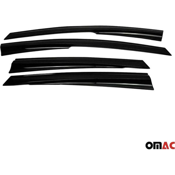 4X Paravento Parapioggia Per Ford Focus 2010-2018 Berlina A Due Volumi Scuro-image