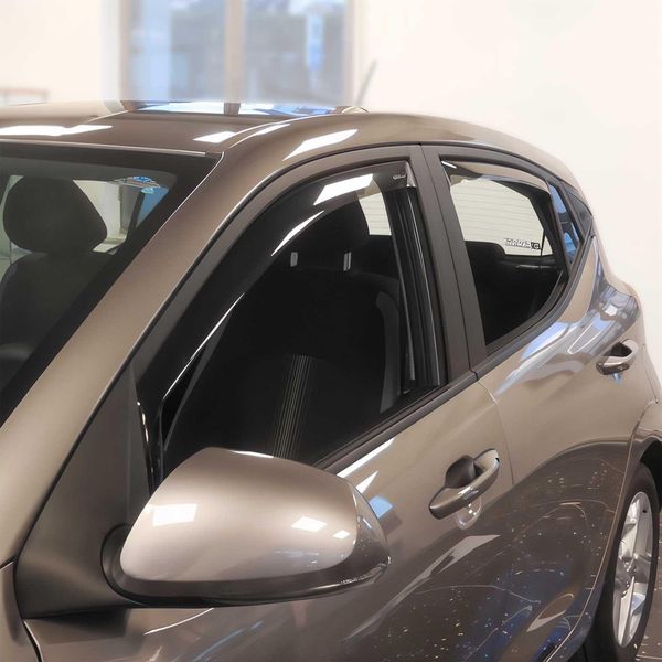 Paravento Parapioggia Per Hyundai I10 2020-2025 Acrilico Scuro 4 Pezzi-image