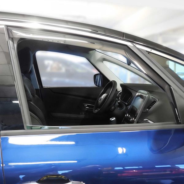 Paravento Parapioggia Per Renault Scenic 2016-2025 Acrilico Scuro 2 Pezzi-image