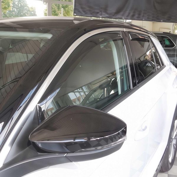 Paravento Parapioggia Per Vw T-Roc 2017-2025 Acrilico Scuro 4 Pz-image