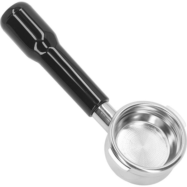 Portafiltro Da 58 Mm, Portafiltro Senza Fondo, 2 Orecchie, Acciaio Inox, Accessori Per Macchine Da Caffè Rimovibili Per Breville Serie 9, Nero-image