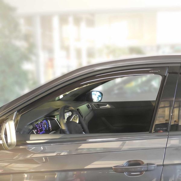 Paravento Parapioggia Per Vw Taigo 2020-2025 Acrilico Scuro 2 Pz-image