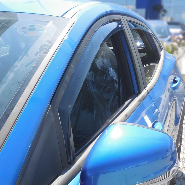 Paravento Parapioggia Per Ford Puma 2019-2025 Acrilico Scuro 4 Pz-image