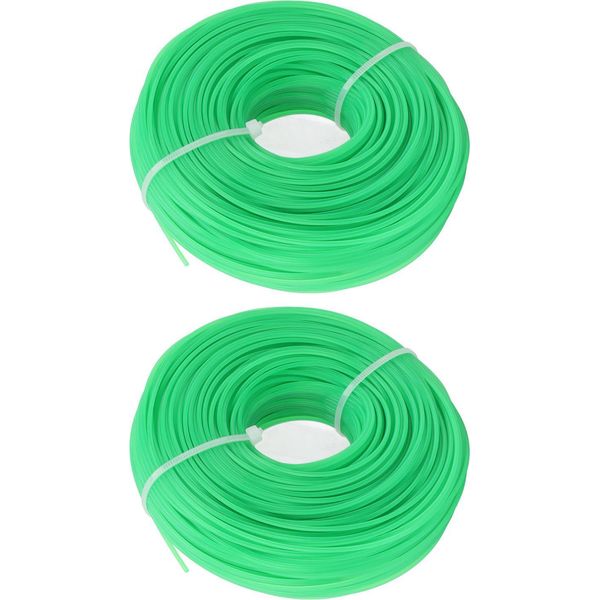 2 Pz Bobine Di Filo Per Tagliabordi In Nylon Per Tagliabordi Elettrico Da Giardino 100 Metri 1,6 Mm Di Erba-image