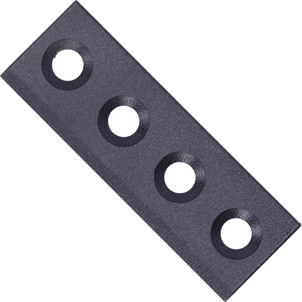 Porta A Sbarramento -Kit Piastra Di Collegamento Per Estensione Acciaio Al Carbonio -Ferramenta Di Scorrimento 8X2,7 Cm-image