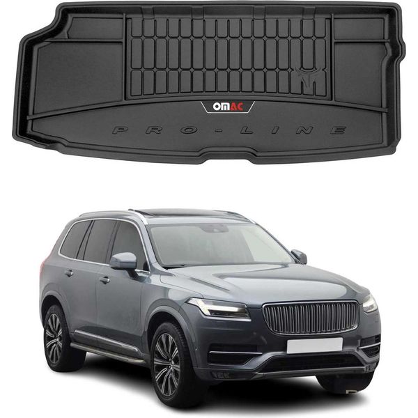 Omac Rivestimento Del Bagagliaio In Gomma Per Volvo XC90 2015-2025 Rivestimento Del Bagagliaio In Tpe Nero-image
